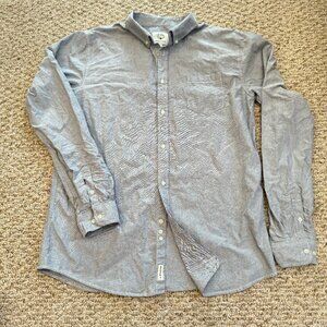 MOCOTONO‎ Thick button down collared Cotton Gray L